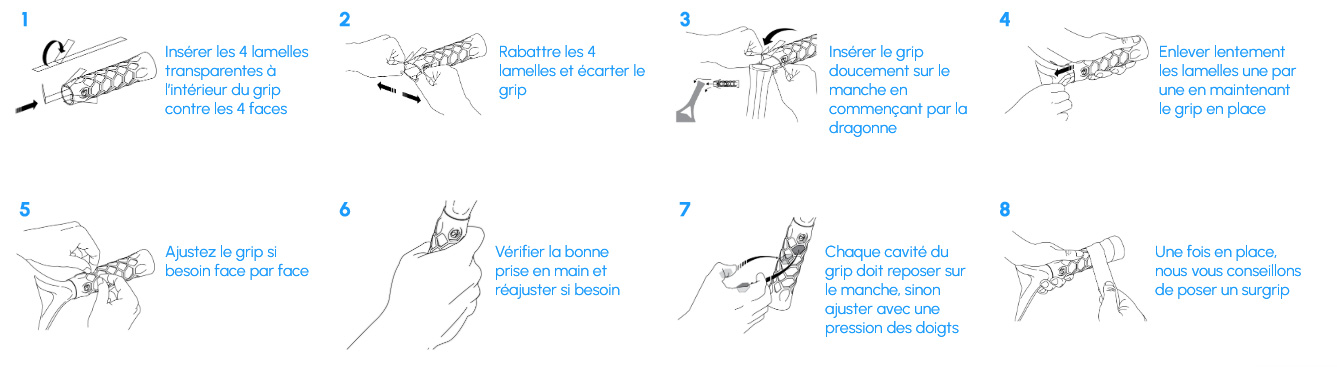 Mode d'emploi pose Hesagrip padel